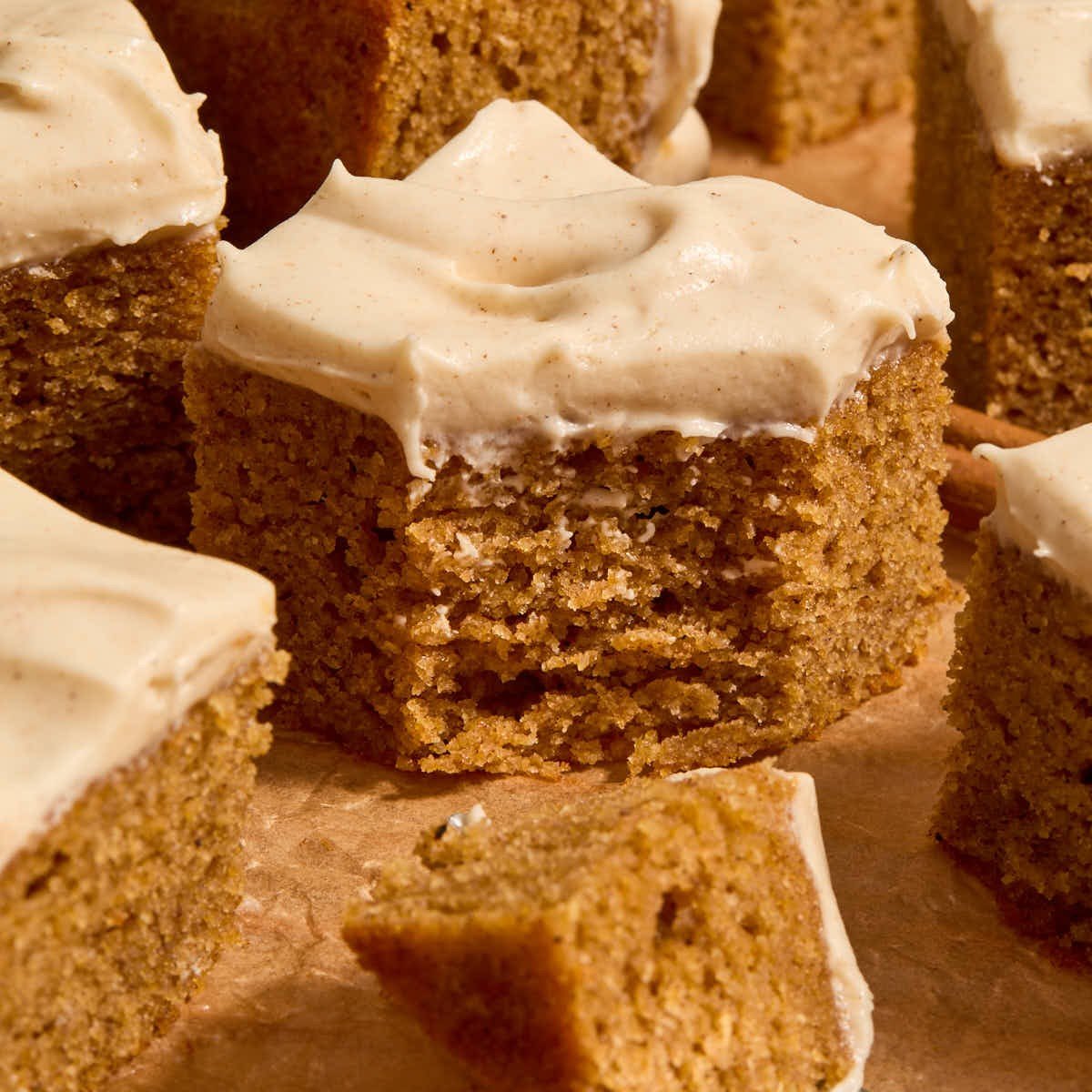 Almond flour pumpkin cake with cream cheese frosting