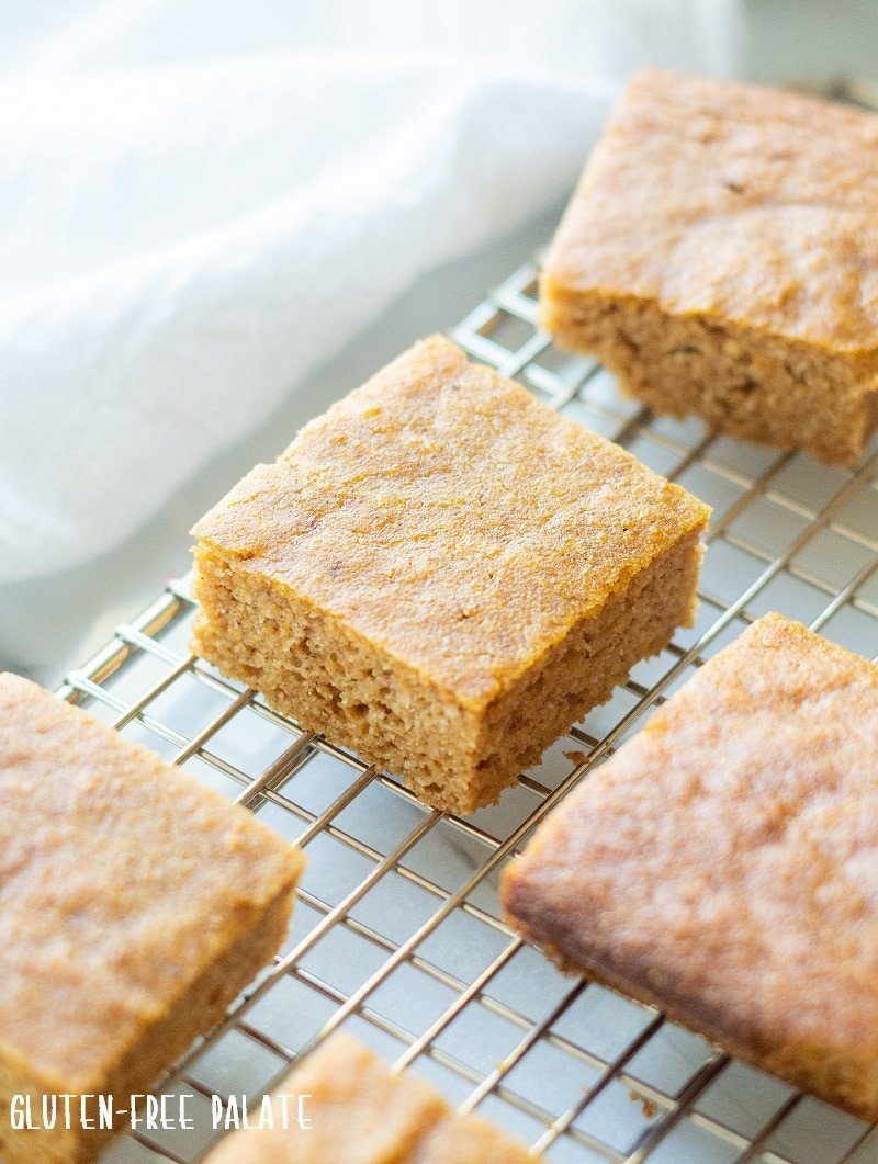 Easy paleo pumpkin bars made with almond flour